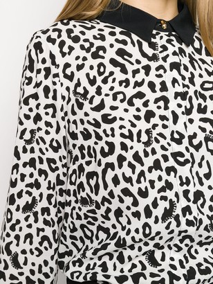 Class Roberto Cavalli Leopard Print Loose-Fit Shirt