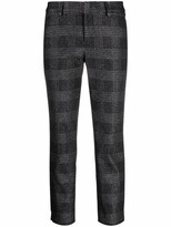 Thumbnail for your product : Pt01 Checked Cropped Trousers