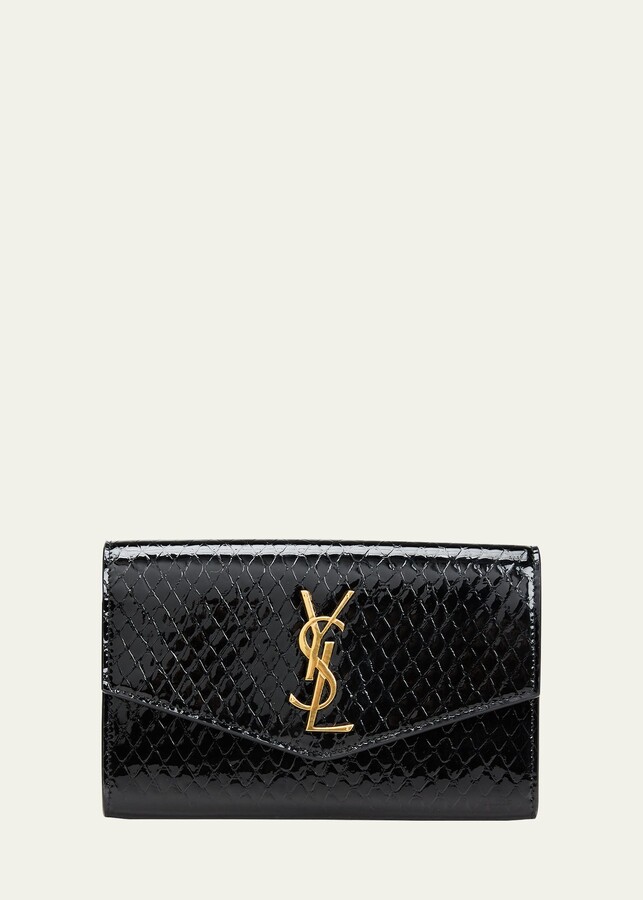 Saint Laurent Small Kate Bag Silver Python-Effect Gold Hardware – Coco  Approved Studio