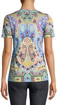 Thumbnail for your product : Etro Short-Sleeve V-Neck Paisley Printed T-Shirt