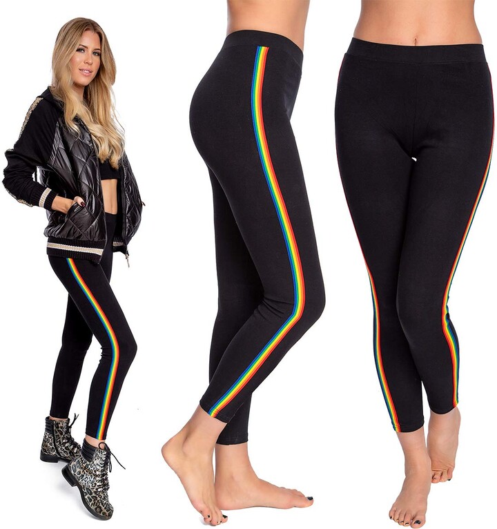 Women High Waisted Workout Gym Leggings Sexy Elasticated Waist Faux Leather  Coated Stretchy Pants Skinny Leggings (Multicolor : Black, Size : Medium)