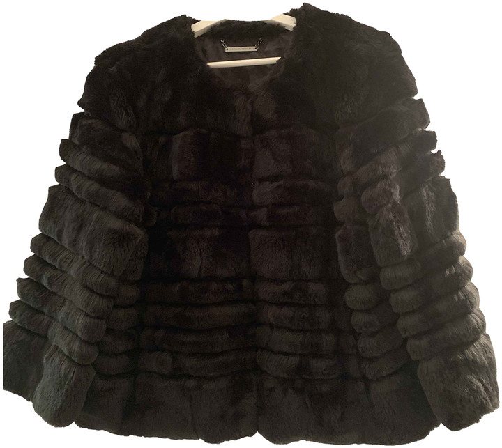 Diane von Furstenberg Black Rabbit Jackets - ShopStyle