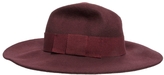 Thumbnail for your product : Catarzi Wide Brim Fedora Hat in Bordeaux