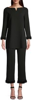 Thumbnail for your product : Lafayette 148 New York Manhattan Double-Face Flare Ankle Pants