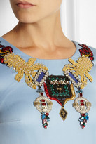 Thumbnail for your product : Mary Katrantzou Julie embellished wool-gabardine mini dress