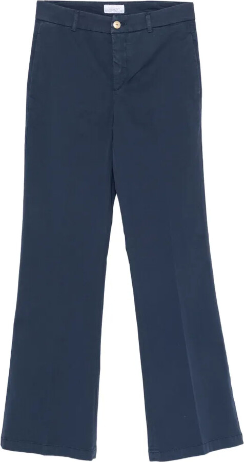 40weft Thea zip-up straight trousers