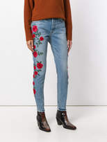 Thumbnail for your product : GRLFRND rose embroidered jeans