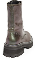Thumbnail for your product : Ann Demeulemeester Leather Mid-Calf Combat Boots