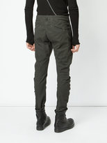 Thumbnail for your product : Masnada ruched detail and raw hem trousers