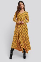 Thumbnail for your product : NA-KD Checked Asymmetric Cut Dress