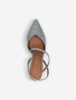 Thumbnail for your product : Kurt Geiger Burlington buckled croc-embossed leather courts