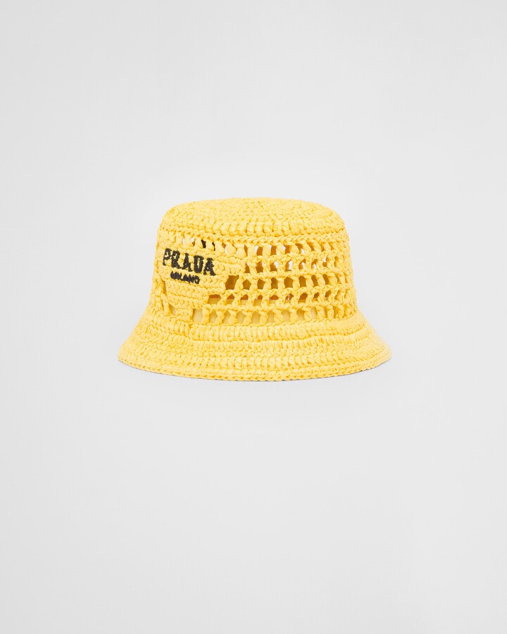 Prada Woven Fabric Bucket Hat ShopStyle