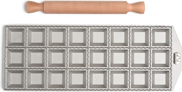 Marcato Ravioli Mold by , Made in Italy, Makes 24 Square Raviolis, 1-Inch