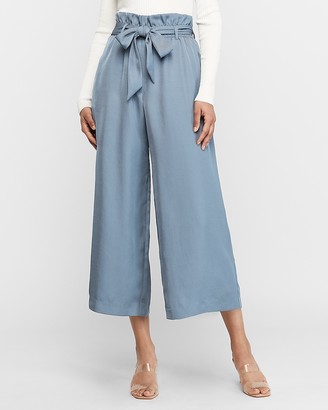high waisted chambray pants