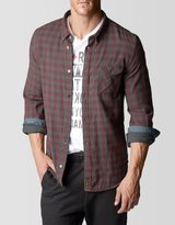 Thumbnail for your product : True Religion Checker Plaid Single Pocket Mens Shirt