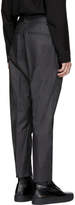 Thumbnail for your product : Robert Geller Grey Oiled Trousers