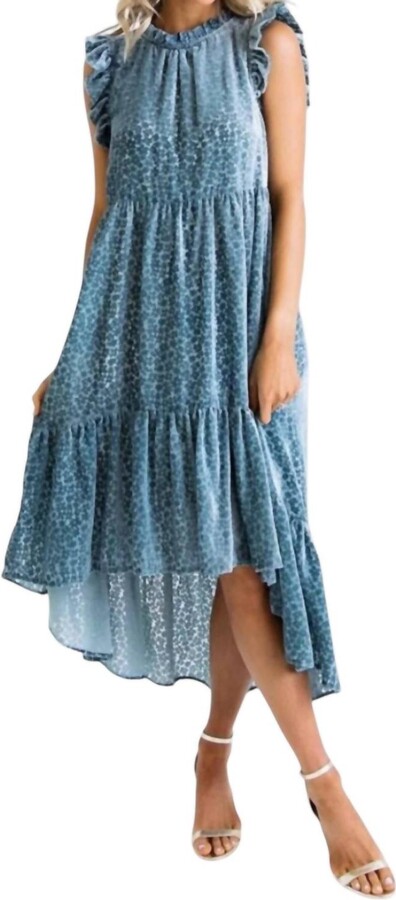 Karlie Geometric Velvet Hilo Dress In Teal