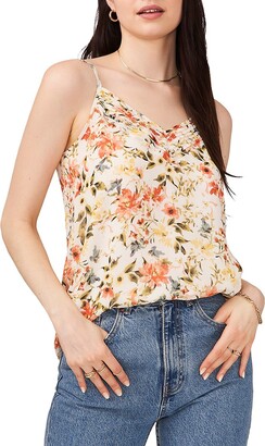1 STATE Floral Pintuck Camisole