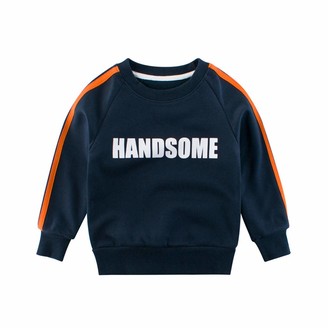 Zerototens Boys Thicken Baseball Printing Sweatshirts Soft Plush Lining Long Sleeve T Shirt Threaded Cuffs Crew-Neck Pullover Toddler Kids Clothes Casual Cotton Tops Age 1-9 Years