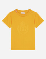 Thumbnail for your product : Dolce & Gabbana Jersey T-Shirt With Laurel And Crown Print