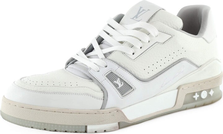 Louis Vuitton Lv Trainer Sports Shoes Gray in White for Men