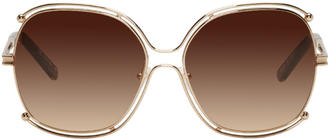 Chloé Rose Gold Round Sunglasses