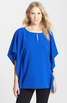 Thumbnail for your product : Vince Camuto Keyhole Detail Poncho Top