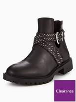 Thumbnail for your product : Very Anya Chunky Sole Cut Out Ankle Boot - Black