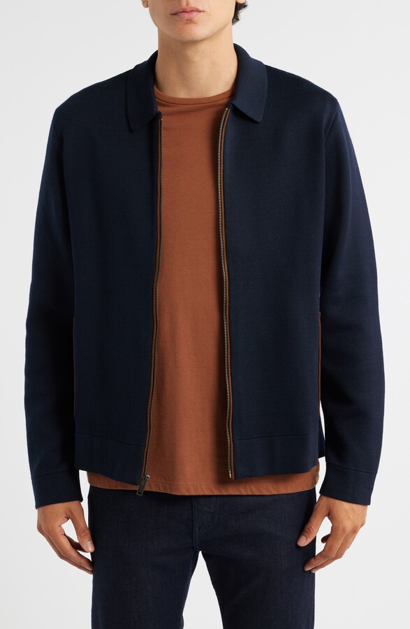 34 Heritage Collared Zip-Up Cardigan