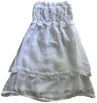 Emamo White Linen Dress for Women