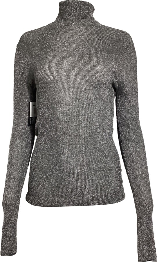 Women's Silver Turtleneck Sweaters ShopStyle
