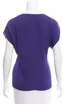Thumbnail for your product : Milly Silk V-Neck Top