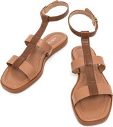 Thumbnail for your product : della terra shoes - Darya Honey Vegan Flat Gladiator Square Toe Sandals