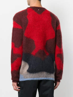 Oamc colour-block knitted sweater