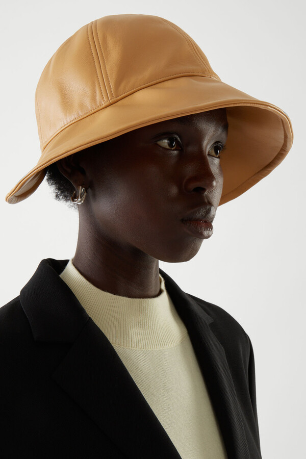 Cos Leather Visor Hat ShopStyle