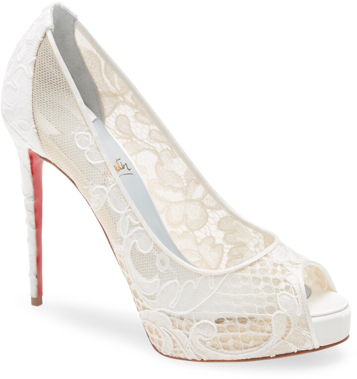 Christian Louboutin Lace Heels | Shop the world's largest 