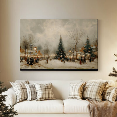 Ophelia & Co. Honeyed Fir at Midnight-Premium Gallery Wrapped Canvas