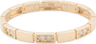 TJMAXX 14Kt Gold Diamond Band Ring, Diamond/Gold