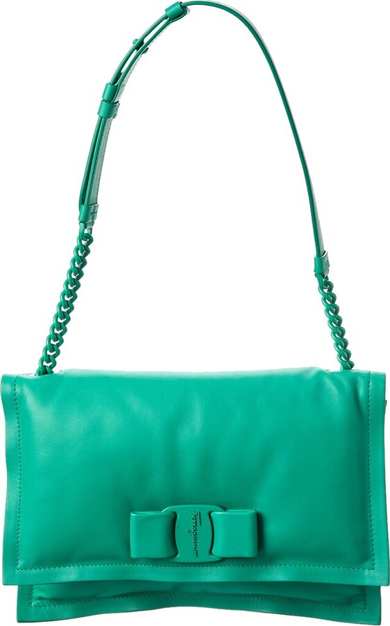 Ferragamo Viva Bow Small Leather Shoulder Bag ShopStyle