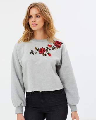 Miss Selfridge Embroidered Sweatshirt