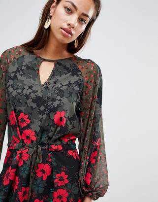 Sisley floral maxi dress