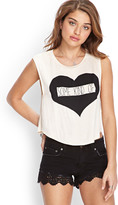 Thumbnail for your product : Forever 21 Soft Knit Love Muscle Tee
