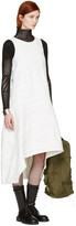 Thumbnail for your product : Junya Watanabe White Denim Seam Stripe Dress