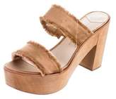 Thumbnail for your product : Derek Lam 10 Crosby Satin Platform Sandals