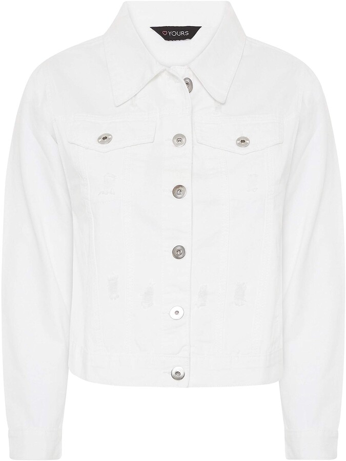 white denim jacket size 22