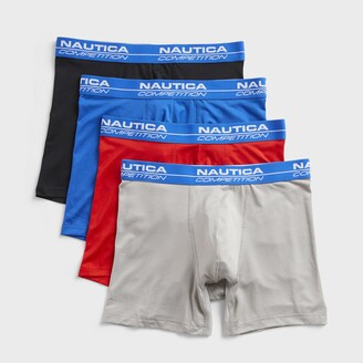 Nautica Mens Competition Logo Mesh Boxer Briefs, 4-Pack - ShopStyle