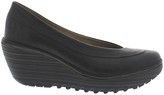 Thumbnail for your product : Fly London Yoko Leather Slip On Wedge Heel Pumps