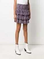 Thumbnail for your product : MICHAEL Michael Kors Floral-Print Ruffled Skirt