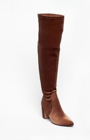 Thumbnail for your product : Smash Shoes Women's Malia Extra Wide Calf Block Heels Over-The-Knee Boots - Extended sizes 10-14 Women's Shoes