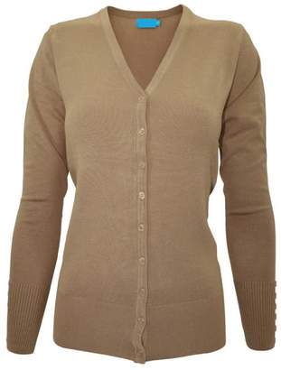 Timestory Ever77 Women's V Neck Regular Fit Long Sleeve Sweater Cardigan/USA/TJ1023/CI-,M